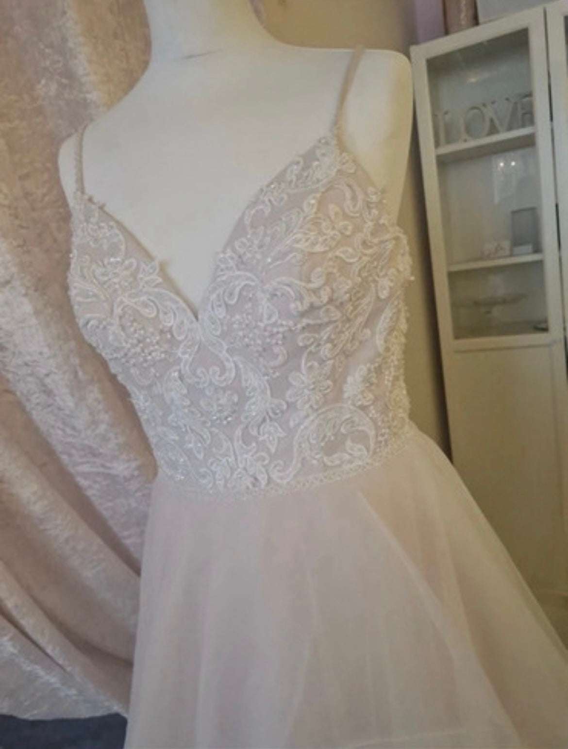 NANCY Ivory and Watermelon pink Dress 61022