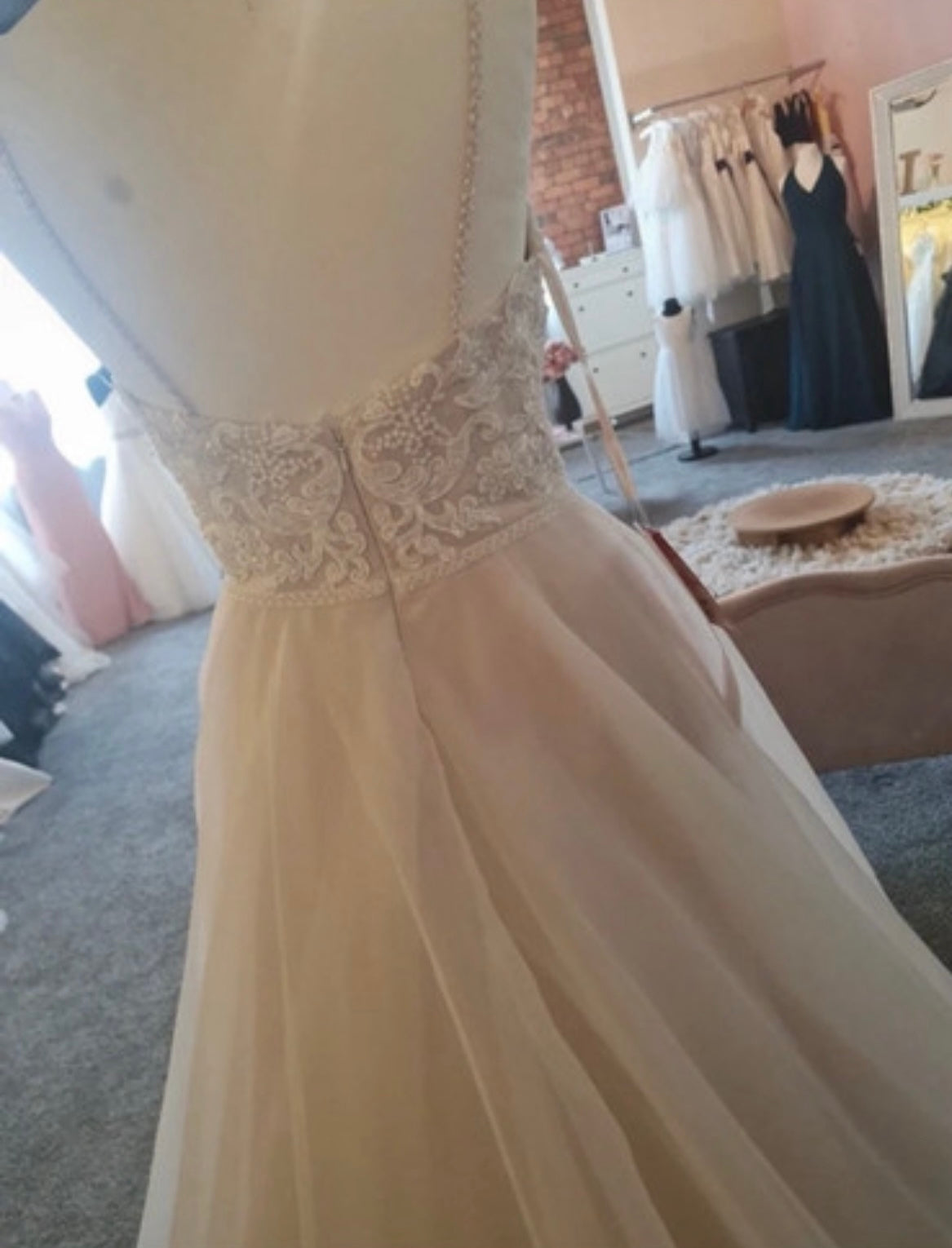 NANCY Ivory and Watermelon pink Dress 61022