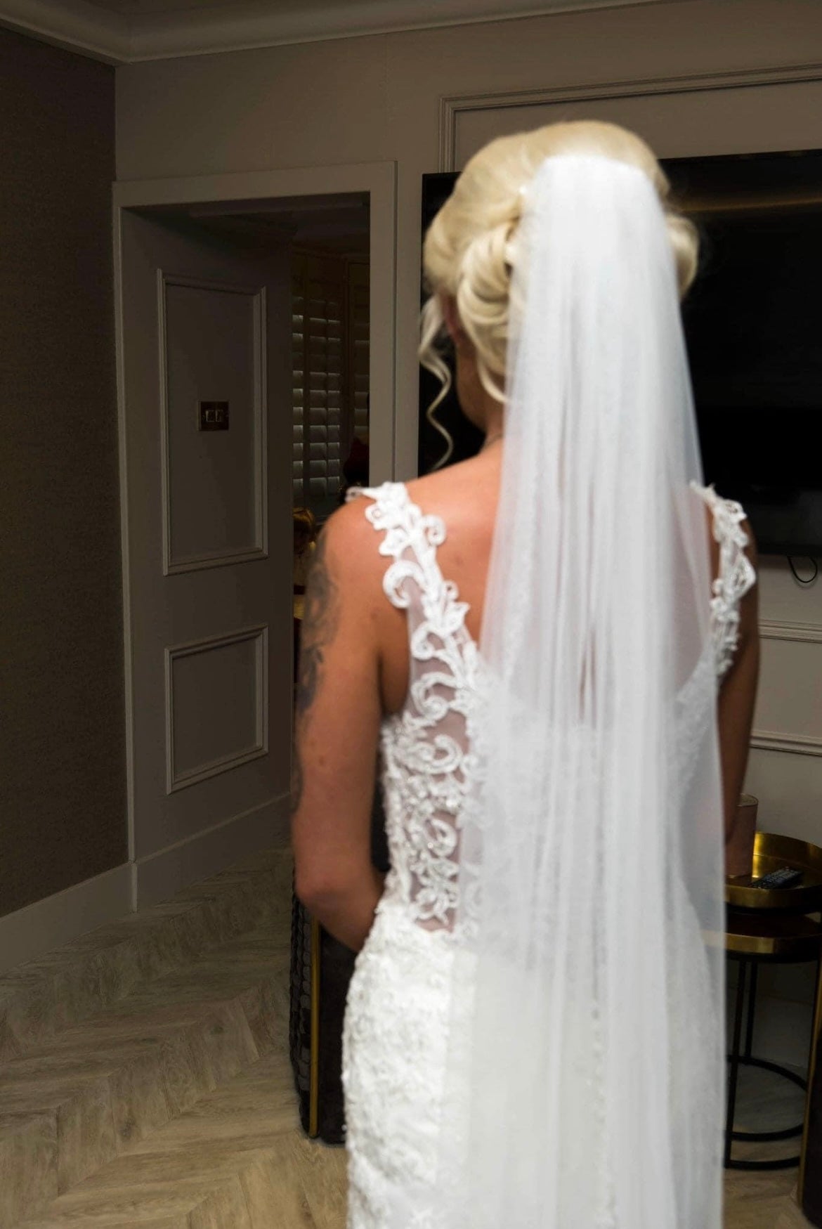 Beautiful Designer Fishtail wedding dress 6204